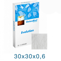 Osteobiol Evolution 30x30х0.6мм. Мембрана толстая, период резорбции 4 месяца