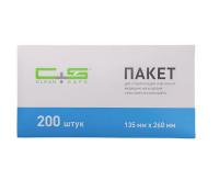 Пакет для стерилизации и хранения медицинских изделмй 135мм 260мм Clean+Safe, , шт